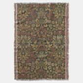 William Morris Flower Garden Tapijt Deken (Voorkant Verticaal)