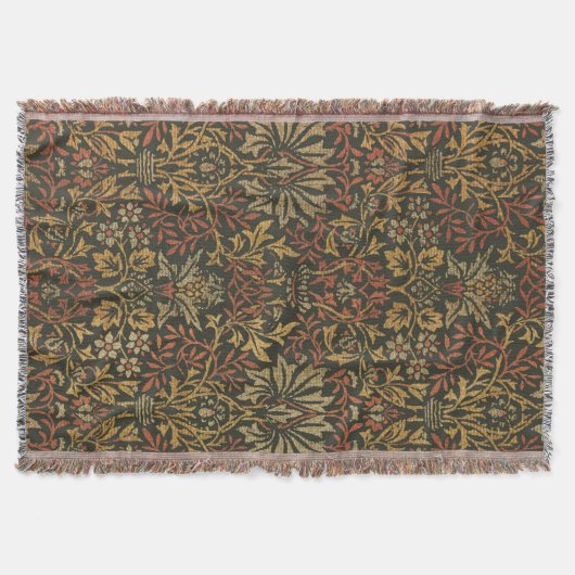 William Morris Flower Garden Tapijt Deken (Voorkant)