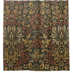 William Morris Flower Garden Tapijt Douchegordijn