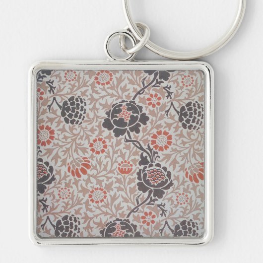William Morris Flower Grafton Behang Sleutelhanger (Voorkant)