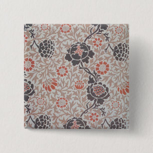 William Morris Flower Grafton Behang Vierkante Button 5,1 Cm