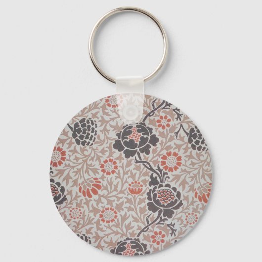 William Morris Flower Grafton Wallpaper Sleutelhanger (Voorkant)