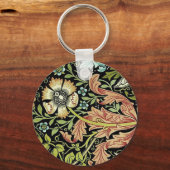 William Morris Flower-ontwerp Sleutelhanger (Voorkant)