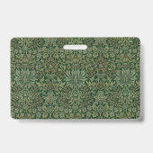 William Morris Flower Tuin-Groenten Badge (Achterkant)