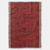 William Morris  Flowers Birds Red Deken (Voorkant Verticaal)