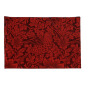 William Morris  Flowers Birds Red Kussensloop (Achterkant-Rechts)