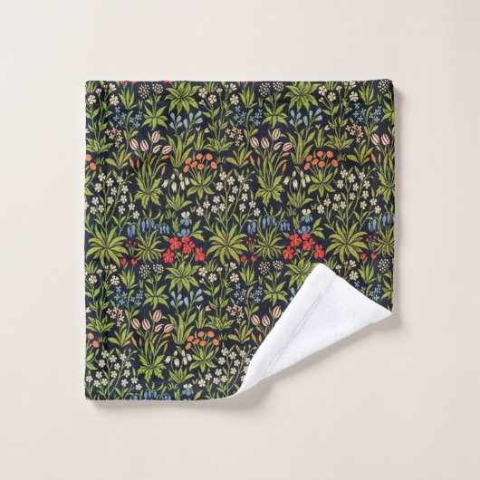 William Morris  Flowers Bloemenpatroon Bad Handdoek (Wasdoekje)
