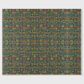 William Morris  Flowers Bloemenpatroon Cadeaupapier (Vlak)