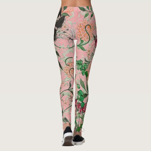 William Morris FLOWERS EN BUTTERFLIES Leggings (Achterkant)