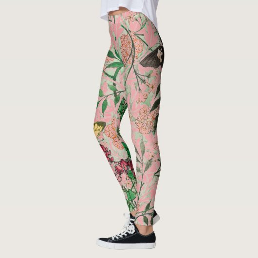 William Morris FLOWERS EN BUTTERFLIES Leggings (Links)