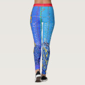 William Morris FLOWERS EN JAPANESE BLUE LEGGINGS (Achterkant)