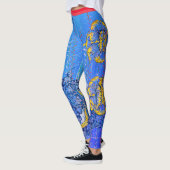 William Morris FLOWERS EN JAPANESE BLUE LEGGINGS (Links)