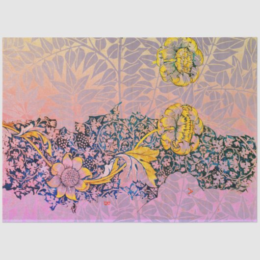 William Morris FLOWERS EN LEAVES Tissue Paper Tissuepapier (Voorkant)