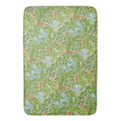 William Morris  Flowers Floral Green Pink Badmat (Voorkant Verticaal)
