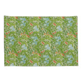 William Morris  Flowers Floral Green Pink Kussensloop (Achterkant-Rechts)