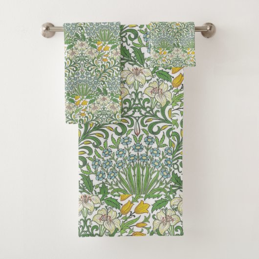  William Morris Flowers Garden Wallpaper Bad Handdoek (Insitu)