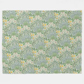  William Morris Flowers Garden Wallpaper Fleece Deken (Voorkant (Horizontaal))