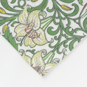  William Morris Flowers Garden Wallpaper Fleece Deken (Hoek)