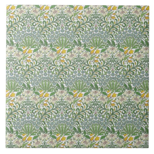  William Morris Flowers Garden Wallpaper Tegeltje (Voorkant)
