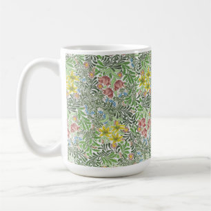 William Morris Flowers Groen Roze Koffiemok