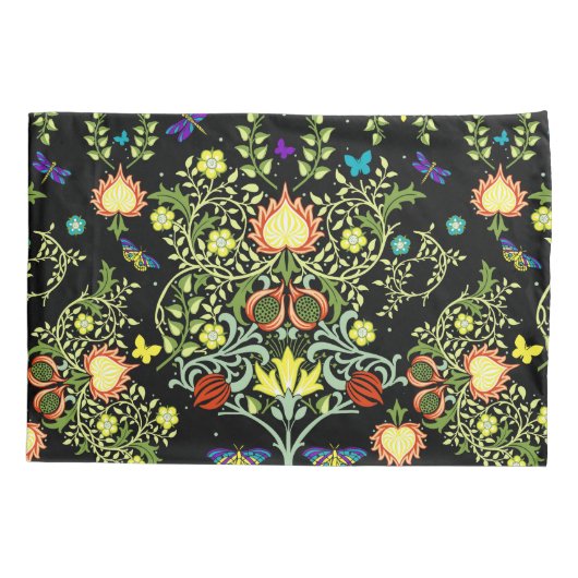 William Morris  Flowers Kussensloop (Achterkant-Links)