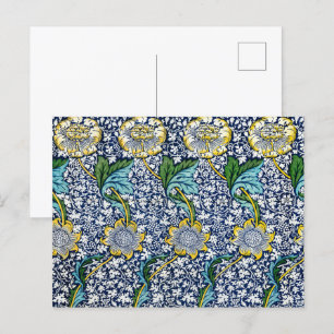 William Morris -  Flowers & Leaves Pattern Briefkaart