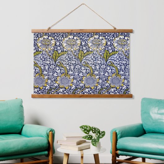 William Morris - Flowers & Leaves Pattern Hangend Wandkleed (Woonkamer)