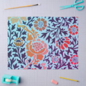 William Morris FLOWERS OVER BLUE Tissue Paper Tissuepapier (Craft)
