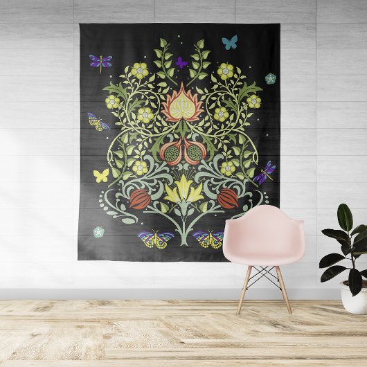 William Morris Flowers Wandkleed