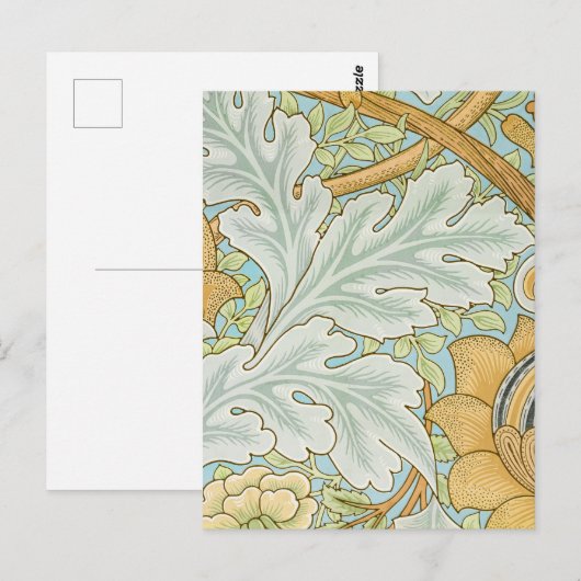 William Morris - Foliage & Floral Pattern Briefkaart (Voorkant / Achterkant)