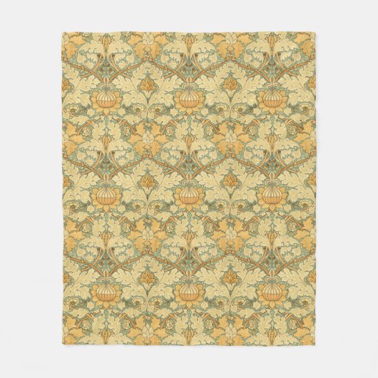 William Morris  Foliage & Floral Pattern Fleece Deken (Voorkant)