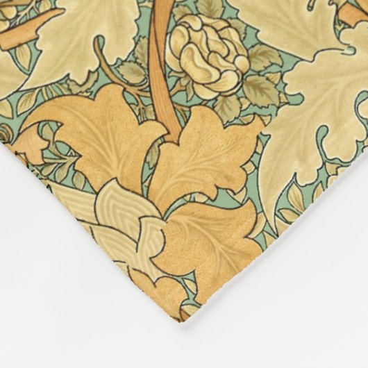 William Morris  Foliage & Floral Pattern Fleece Deken (Hoek)