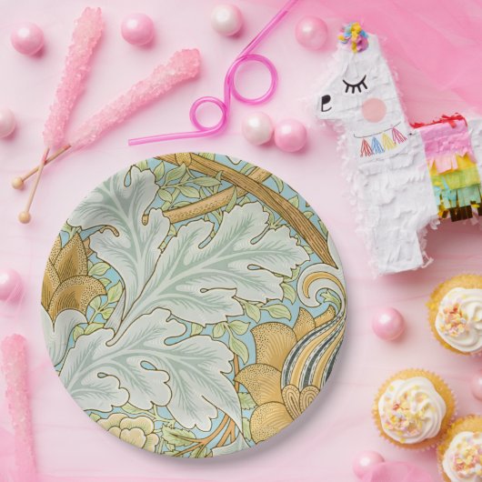 William Morris -  Foliage & Floral Pattern Papieren Bordje (Feest)