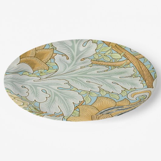 William Morris - Foliage & Floral Pattern Papieren Bordje (Gekanteld)