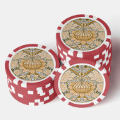 William Morris -  Foliage & Floral Pattern Poker Chips (Opstapeling)