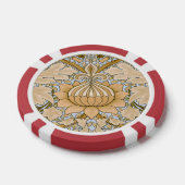 William Morris -  Foliage & Floral Pattern Poker Chips (Enkel)