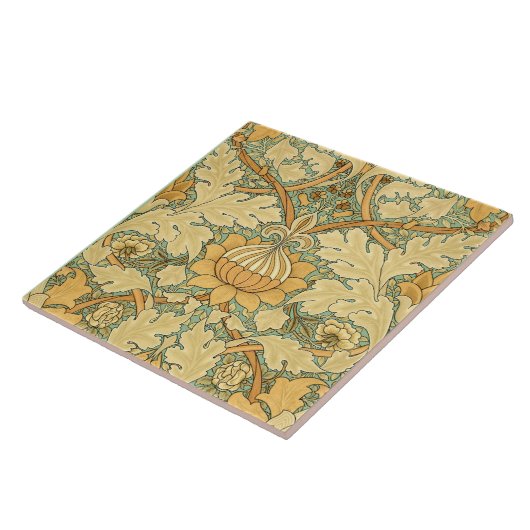 William Morris  Foliage & Floral Pattern Tegeltje (Zijkant)