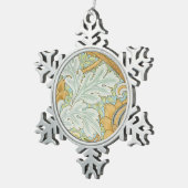 William Morris -  Foliage & Floral Pattern Tin Sneeuwvlok Ornament (Rechts)