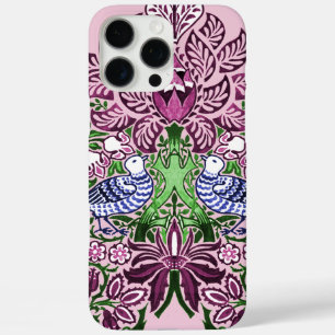 William Morris Folk Art Birds Bloemen Eikels iPhone 16 Pro Max Hoesje