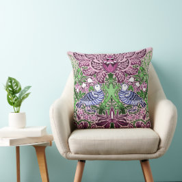 William Morris Folk Art Birds Bloemen Eikels Kussen