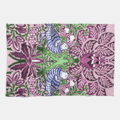 William Morris Folk Art Birds Bloemen Eikels Theedoek (Horizontaal)