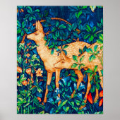William Morris Forest Deer Tapestry Print (Voorkant)