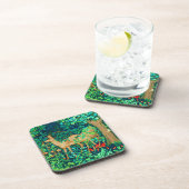 William Morris Forest Deer Tapestry Print Bier Onderzetter (Rechterzijde)