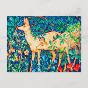 William Morris Forest Deer Tapestry Print Briefkaart