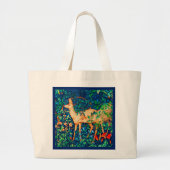 William Morris Forest Deer Tapestry Print Grote Tote Bag (Voorkant)