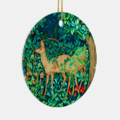 William Morris Forest Deer Tapestry Print Keramisch Ornament (Rechts)