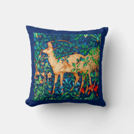 William Morris Forest Deer Tapestry Print Kussen