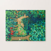 William Morris Forest Deer Tapestry Print Legpuzzel (Horizontaal)
