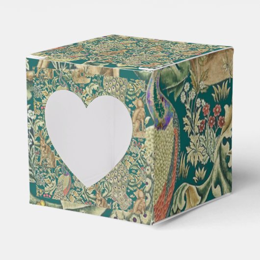 William Morris "Forest" Favor Box Bedankdoosjes (Voorkant Zijde)