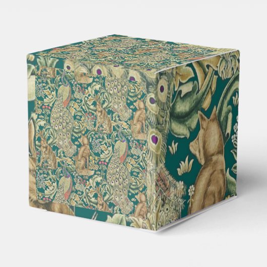 William Morris "Forest" Favor Box Bedankdoosjes (Achterkant)